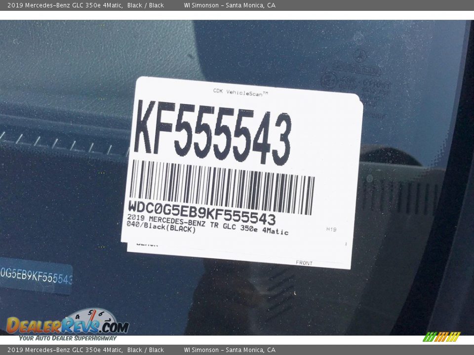 2019 Mercedes-Benz GLC 350e 4Matic Black / Black Photo #12