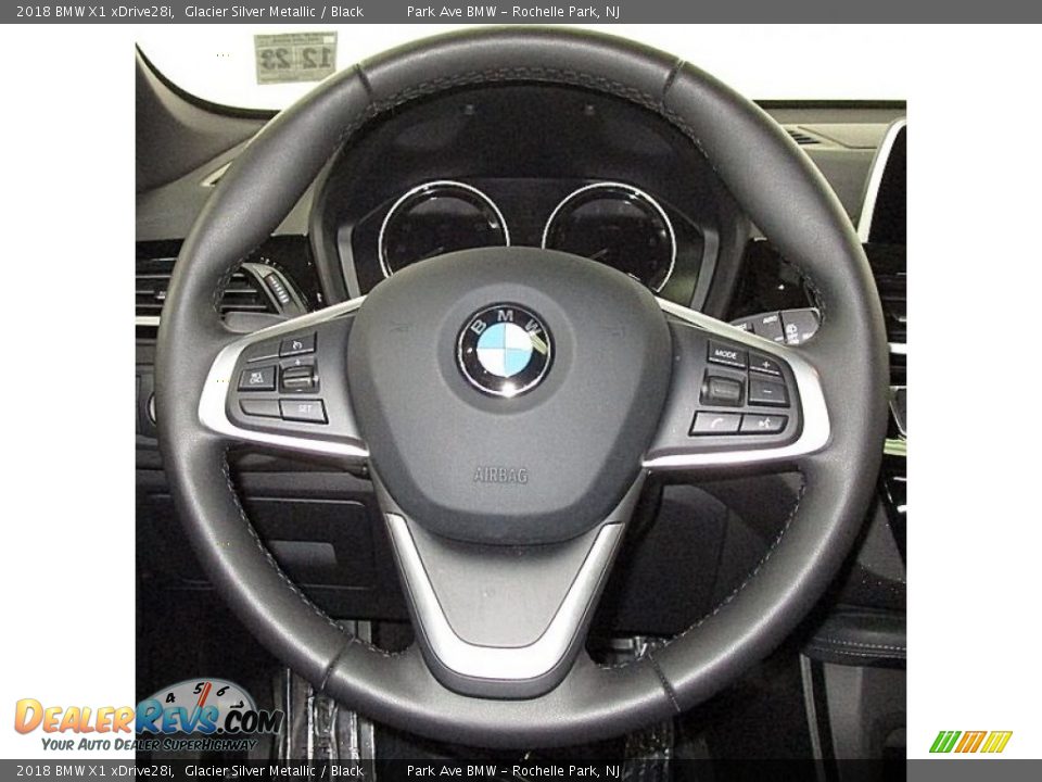 2018 BMW X1 xDrive28i Glacier Silver Metallic / Black Photo #22