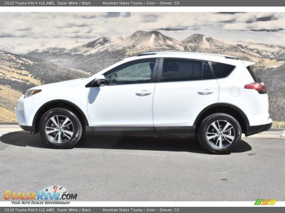 2018 Toyota RAV4 XLE AWD Super White / Black Photo #6
