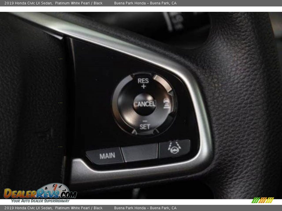 2019 Honda Civic LX Sedan Platinum White Pearl / Black Photo #22