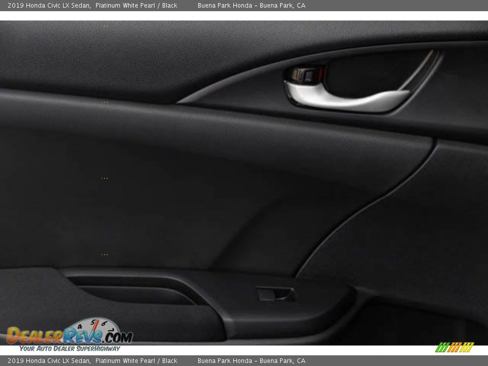 2019 Honda Civic LX Sedan Platinum White Pearl / Black Photo #34