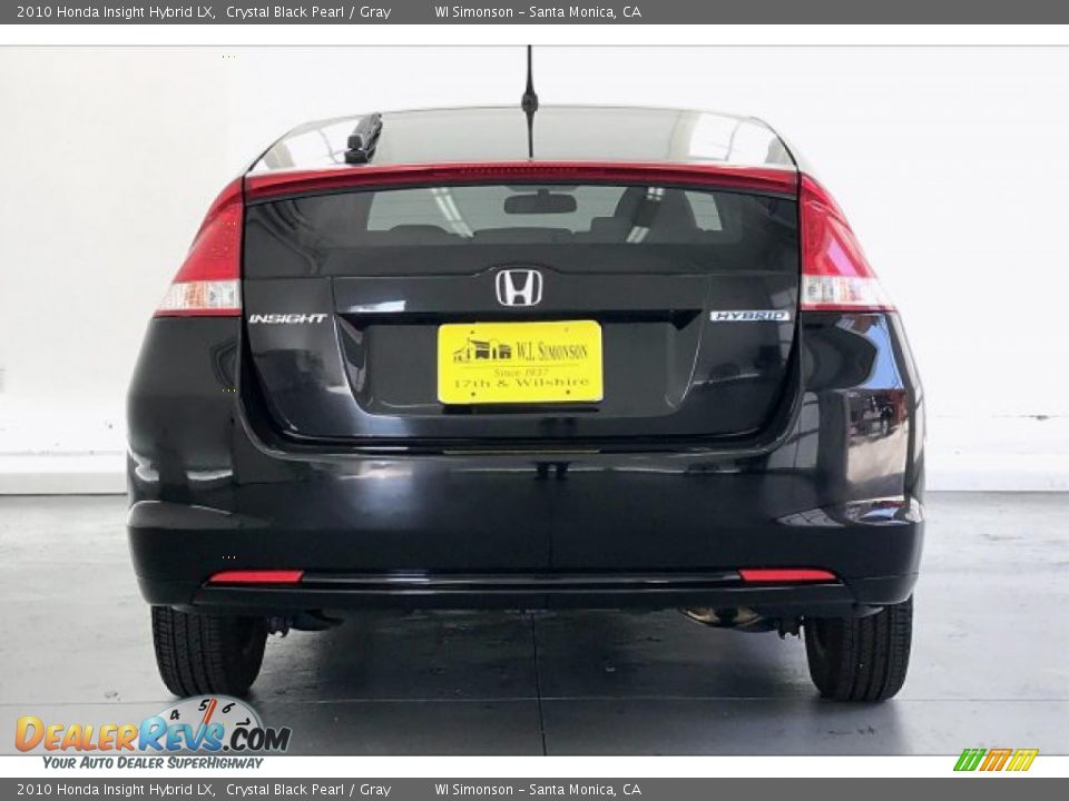 2010 Honda Insight Hybrid LX Crystal Black Pearl / Gray Photo #3