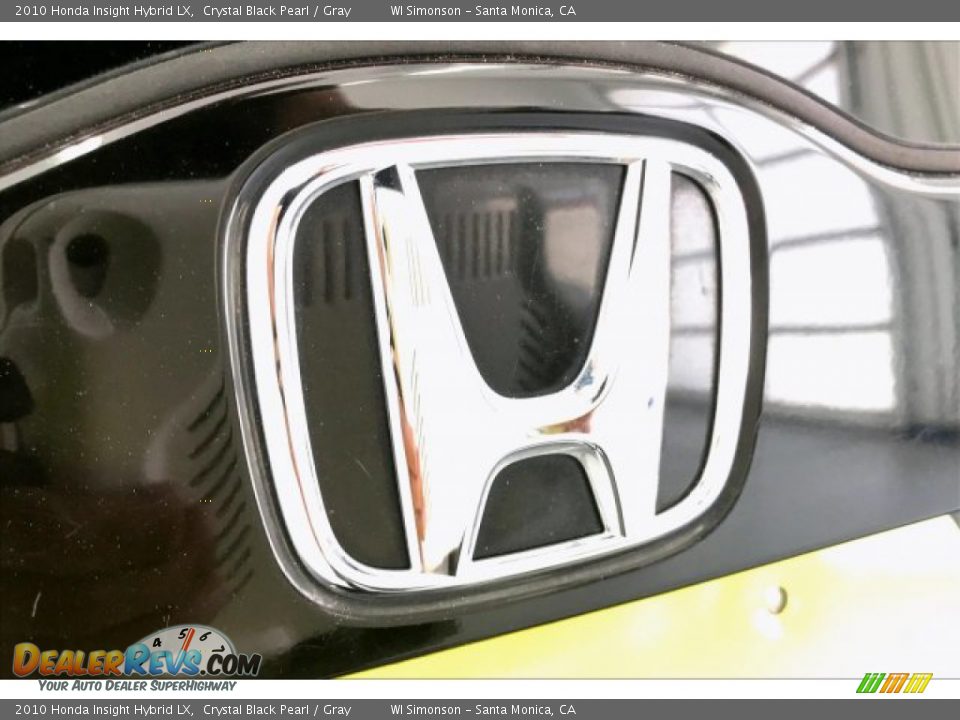 2010 Honda Insight Hybrid LX Crystal Black Pearl / Gray Photo #7