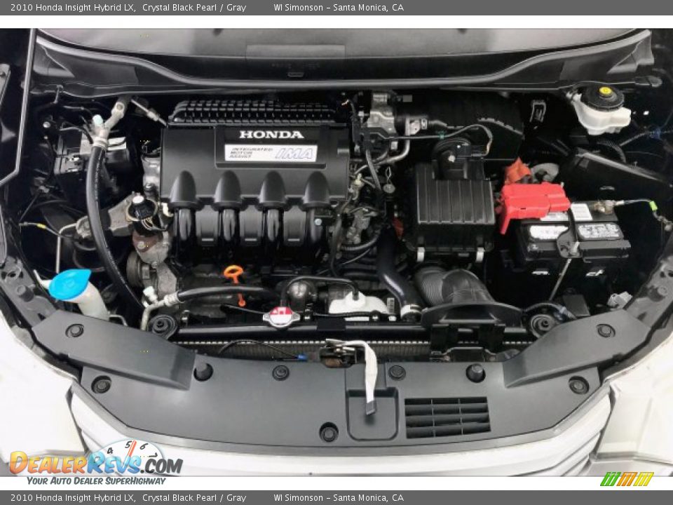 2010 Honda Insight Hybrid LX Crystal Black Pearl / Gray Photo #9