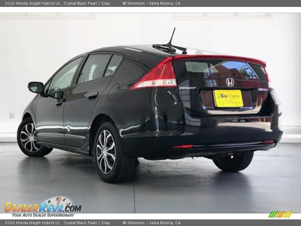 2010 Honda Insight Hybrid LX Crystal Black Pearl / Gray Photo #10