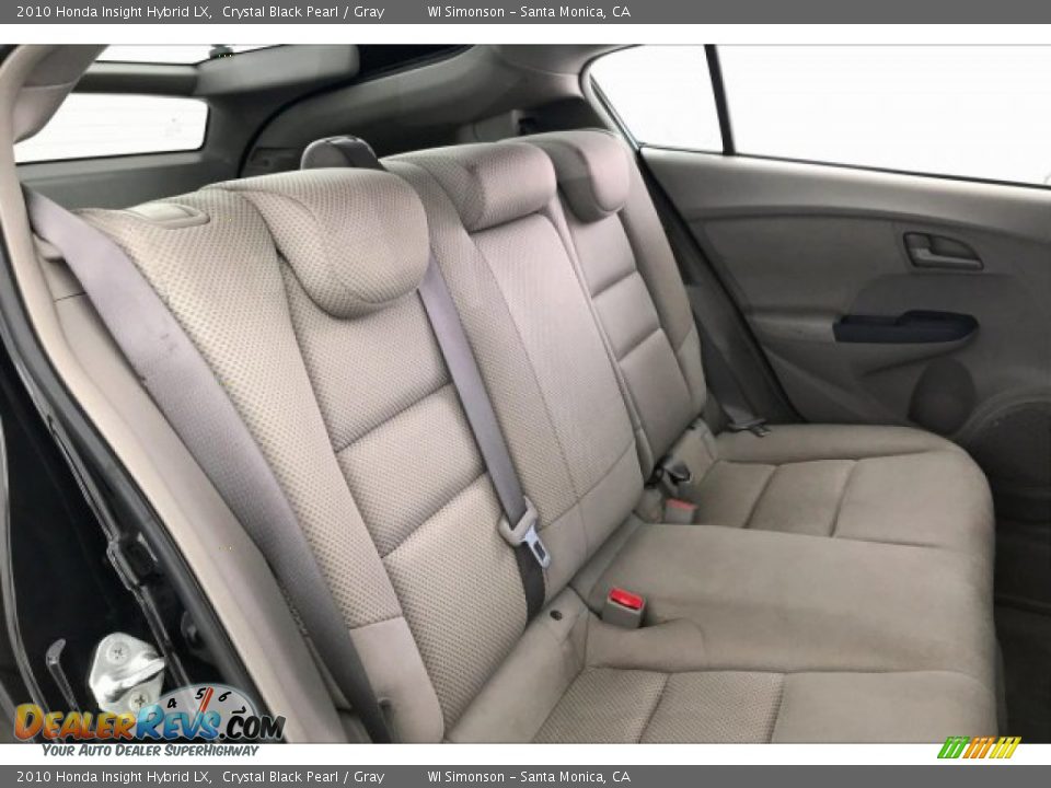 2010 Honda Insight Hybrid LX Crystal Black Pearl / Gray Photo #13