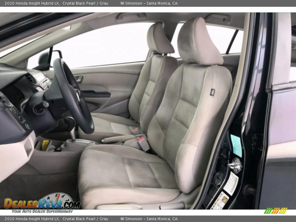 2010 Honda Insight Hybrid LX Crystal Black Pearl / Gray Photo #14
