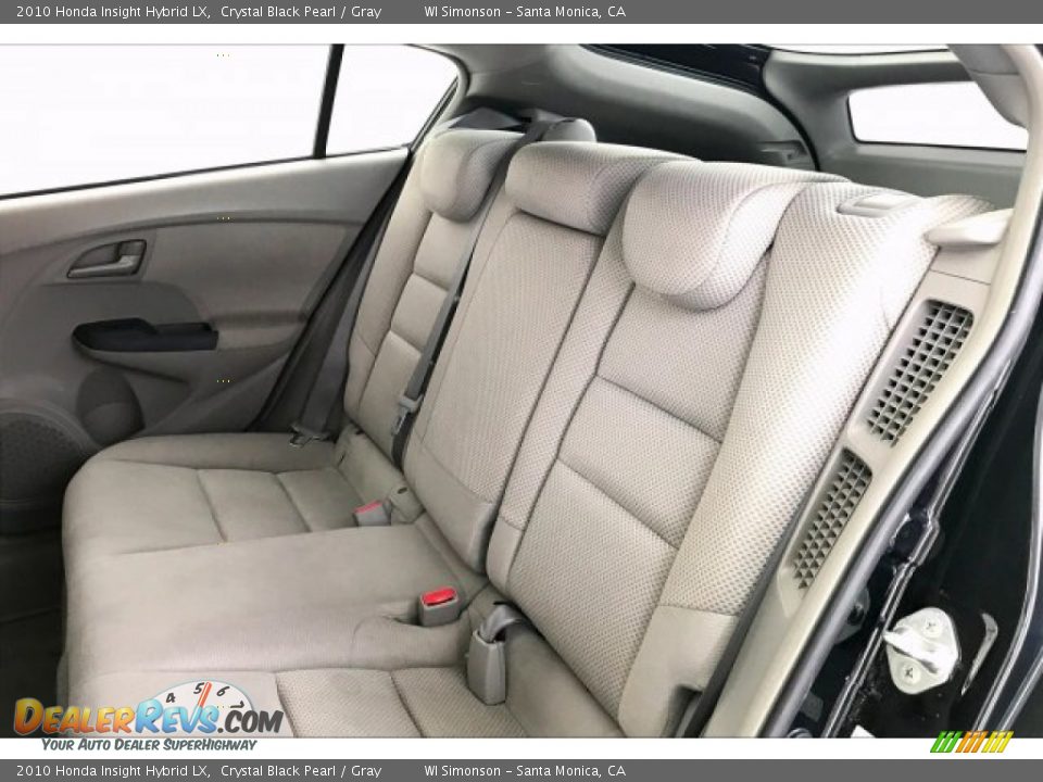 2010 Honda Insight Hybrid LX Crystal Black Pearl / Gray Photo #15