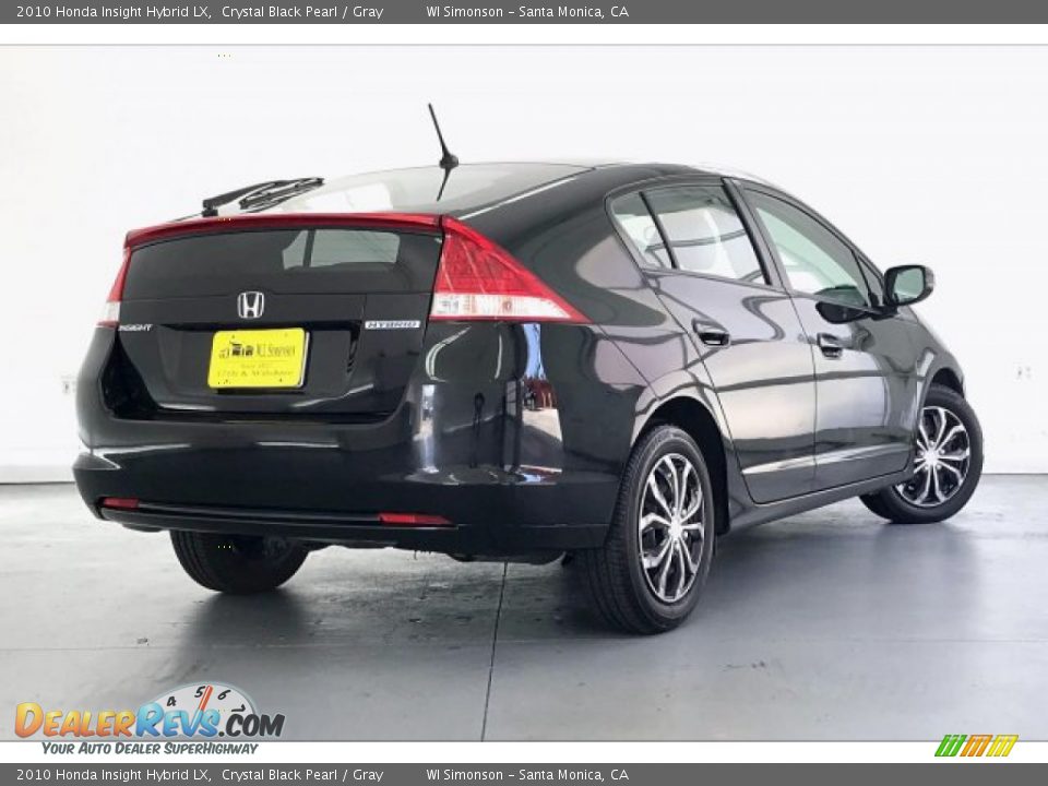 2010 Honda Insight Hybrid LX Crystal Black Pearl / Gray Photo #16