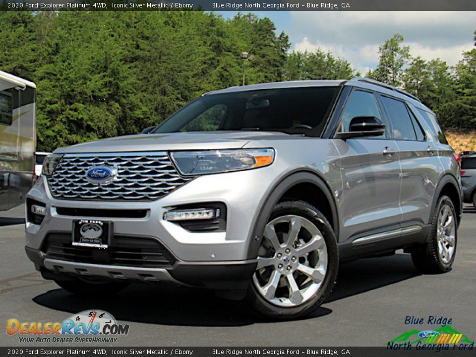 2020 Ford Explorer Platinum 4WD Iconic Silver Metallic / Ebony Photo #1