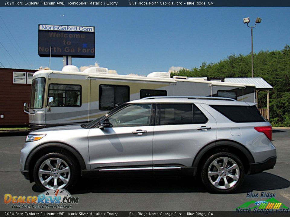 2020 Ford Explorer Platinum 4WD Iconic Silver Metallic / Ebony Photo #2