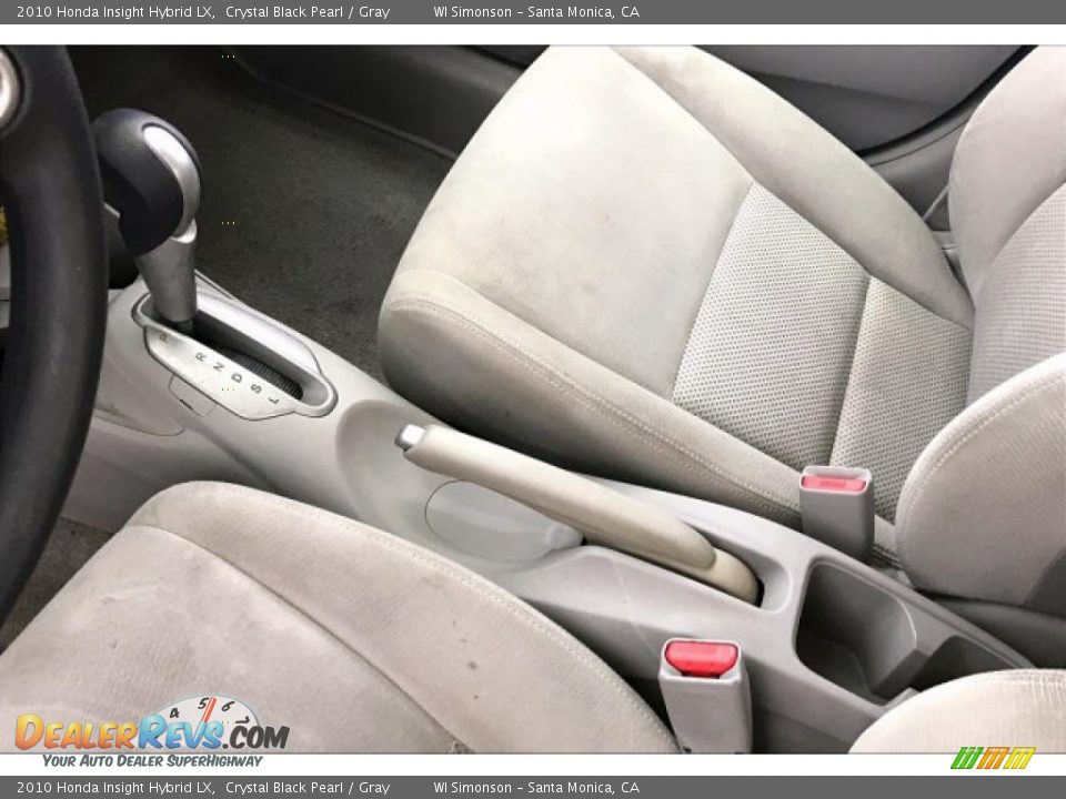 2010 Honda Insight Hybrid LX Crystal Black Pearl / Gray Photo #22