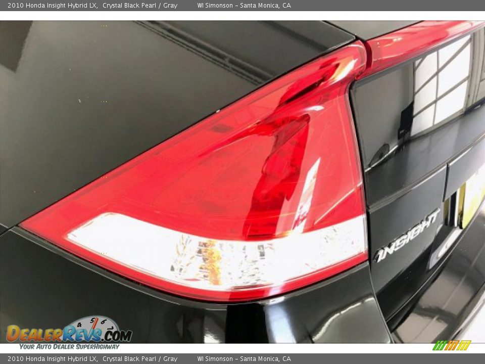 2010 Honda Insight Hybrid LX Crystal Black Pearl / Gray Photo #25