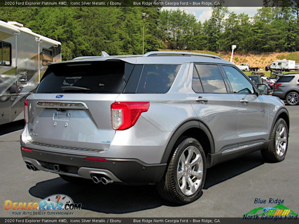 2020 Ford Explorer Platinum 4WD Iconic Silver Metallic / Ebony Photo #5