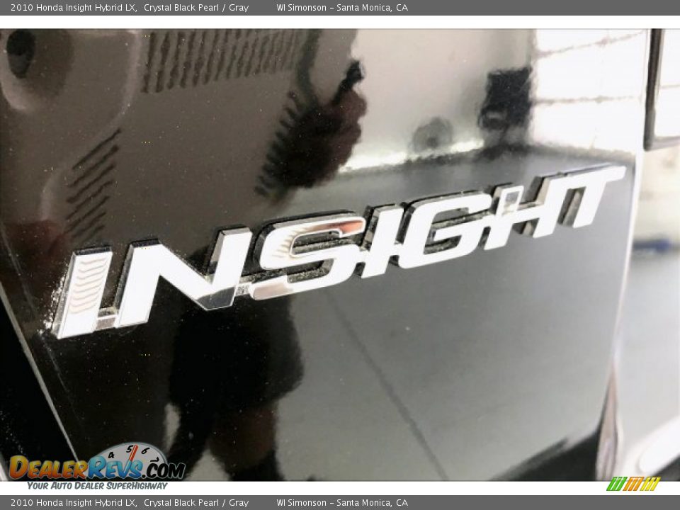 2010 Honda Insight Hybrid LX Crystal Black Pearl / Gray Photo #26