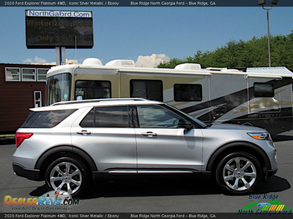 2020 Ford Explorer Platinum 4WD Iconic Silver Metallic / Ebony Photo #6