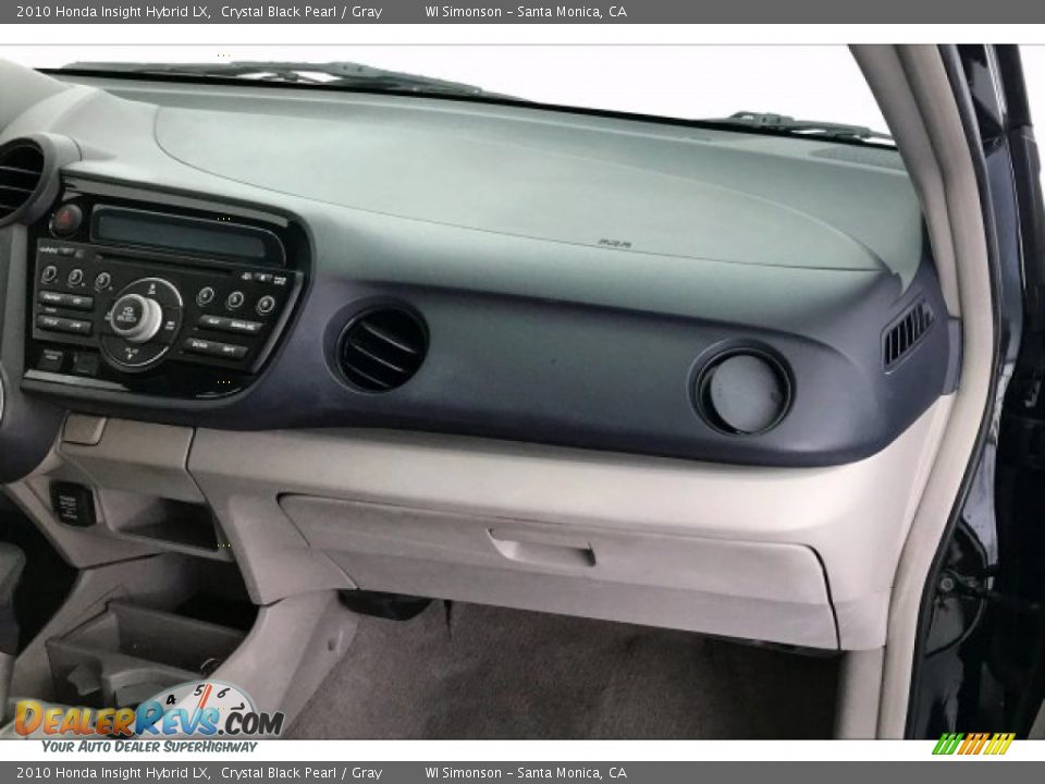 2010 Honda Insight Hybrid LX Crystal Black Pearl / Gray Photo #27