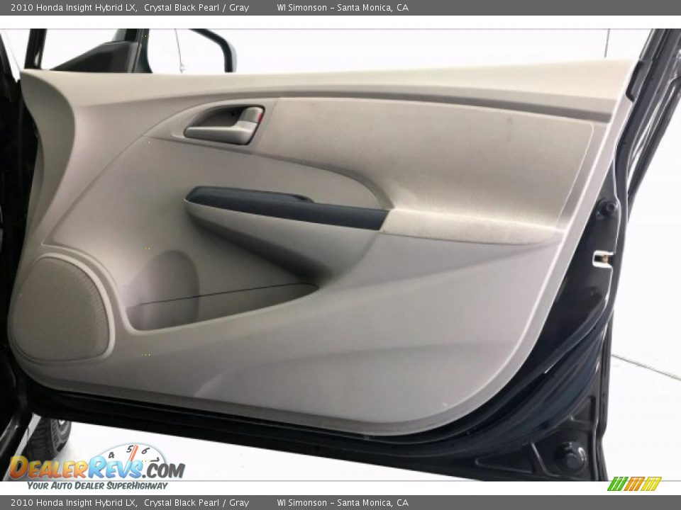 2010 Honda Insight Hybrid LX Crystal Black Pearl / Gray Photo #28