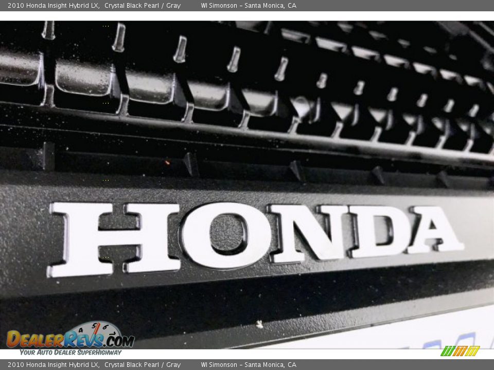 2010 Honda Insight Hybrid LX Crystal Black Pearl / Gray Photo #29