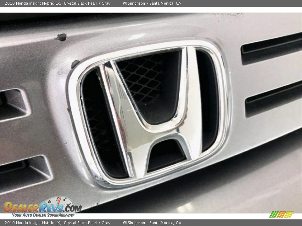 2010 Honda Insight Hybrid LX Crystal Black Pearl / Gray Photo #31