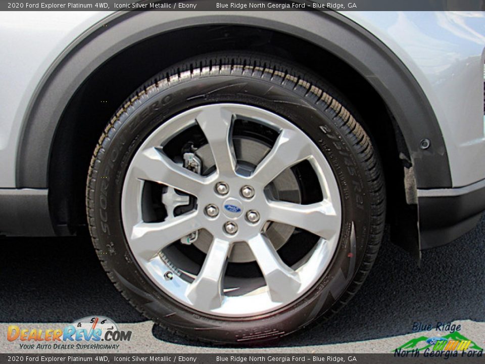2020 Ford Explorer Platinum 4WD Iconic Silver Metallic / Ebony Photo #9