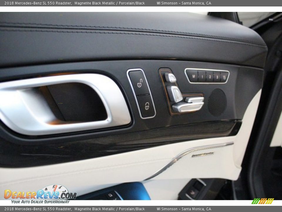 2018 Mercedes-Benz SL 550 Roadster Magnetite Black Metallic / Porcelain/Black Photo #10