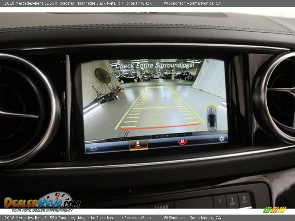 2018 Mercedes-Benz SL 550 Roadster Magnetite Black Metallic / Porcelain/Black Photo #21
