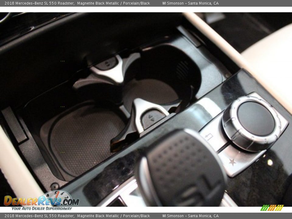 2018 Mercedes-Benz SL 550 Roadster Magnetite Black Metallic / Porcelain/Black Photo #24