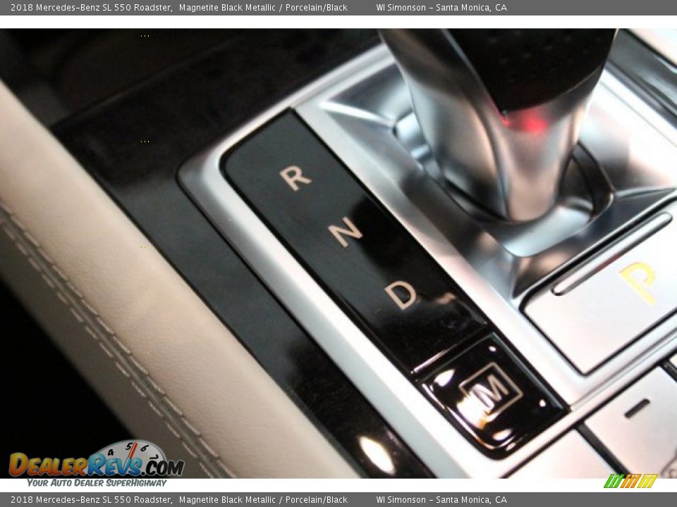 2018 Mercedes-Benz SL 550 Roadster Magnetite Black Metallic / Porcelain/Black Photo #26