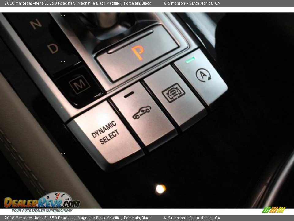 2018 Mercedes-Benz SL 550 Roadster Magnetite Black Metallic / Porcelain/Black Photo #27