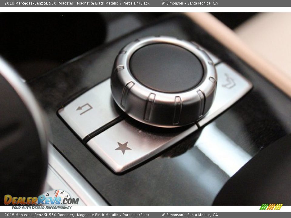 2018 Mercedes-Benz SL 550 Roadster Magnetite Black Metallic / Porcelain/Black Photo #28