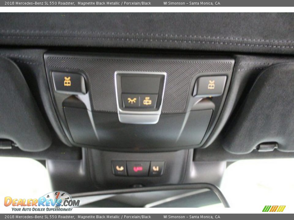 2018 Mercedes-Benz SL 550 Roadster Magnetite Black Metallic / Porcelain/Black Photo #30