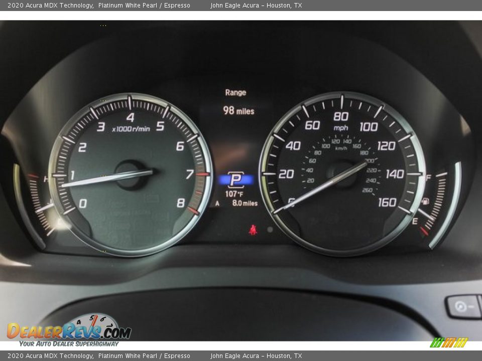 2020 Acura MDX Technology Platinum White Pearl / Espresso Photo #33