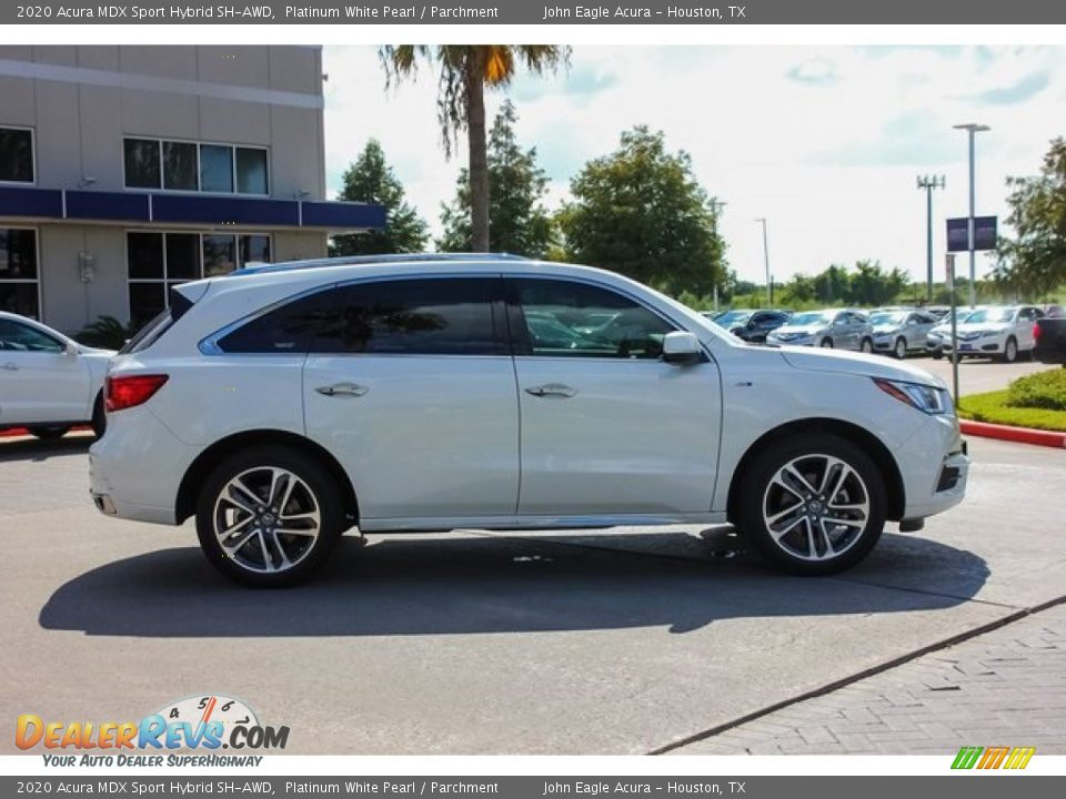 2020 Acura MDX Sport Hybrid SH-AWD Platinum White Pearl / Parchment Photo #8