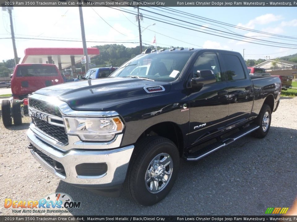 2019 Ram 3500 Tradesman Crew Cab 4x4 Maximum Steel Metallic / Black/Diesel Gray Photo #1