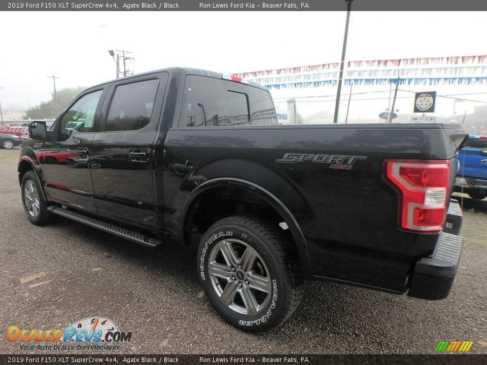 2019 Ford F150 XLT SuperCrew 4x4 Agate Black / Black Photo #4