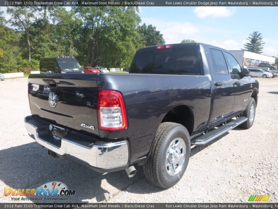 2019 Ram 3500 Tradesman Crew Cab 4x4 Maximum Steel Metallic / Black/Diesel Gray Photo #5