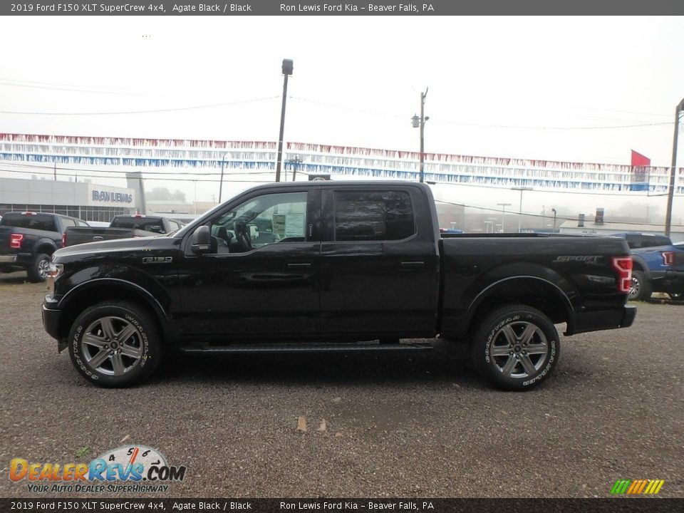 2019 Ford F150 XLT SuperCrew 4x4 Agate Black / Black Photo #5