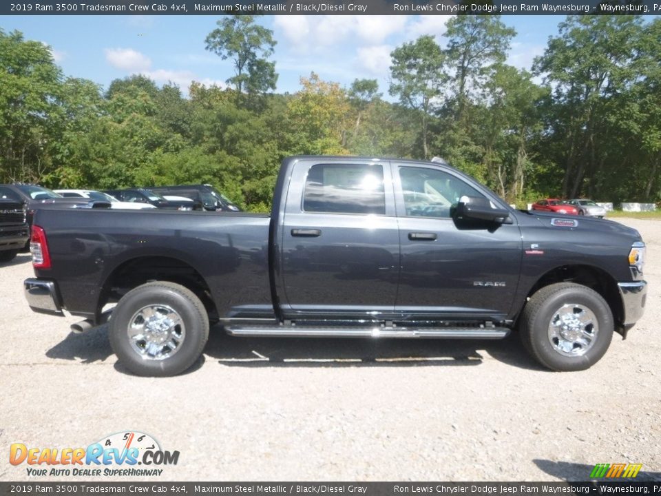 2019 Ram 3500 Tradesman Crew Cab 4x4 Maximum Steel Metallic / Black/Diesel Gray Photo #6