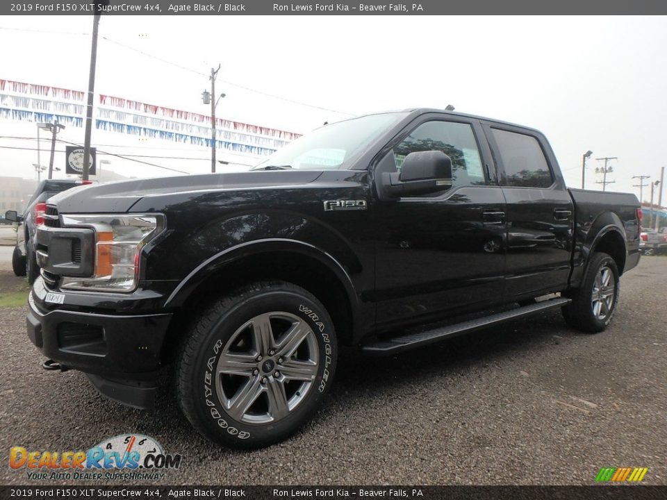 2019 Ford F150 XLT SuperCrew 4x4 Agate Black / Black Photo #6