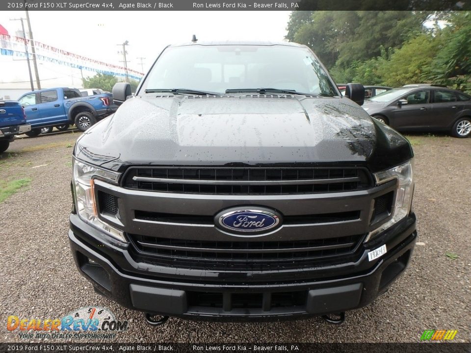 2019 Ford F150 XLT SuperCrew 4x4 Agate Black / Black Photo #7