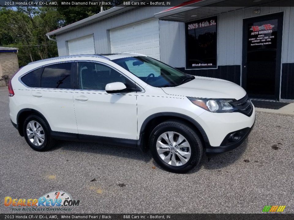 2013 Honda CR-V EX-L AWD White Diamond Pearl / Black Photo #2