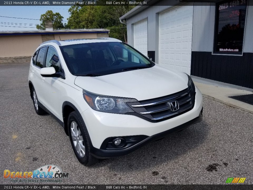 2013 Honda CR-V EX-L AWD White Diamond Pearl / Black Photo #3