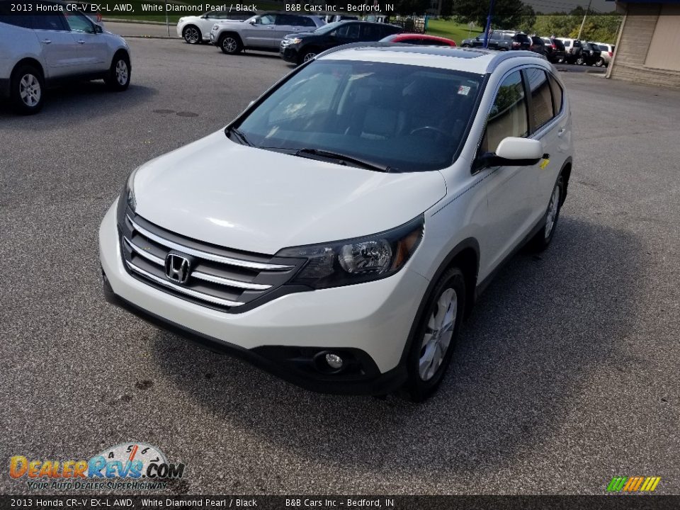2013 Honda CR-V EX-L AWD White Diamond Pearl / Black Photo #4