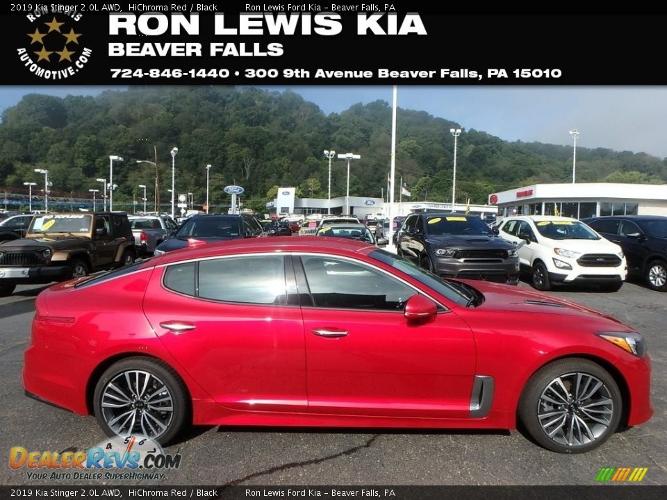 2019 Kia Stinger 2.0L AWD HiChroma Red / Black Photo #1