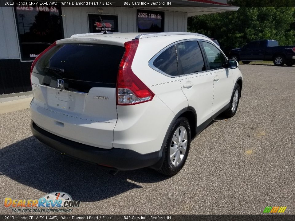2013 Honda CR-V EX-L AWD White Diamond Pearl / Black Photo #8
