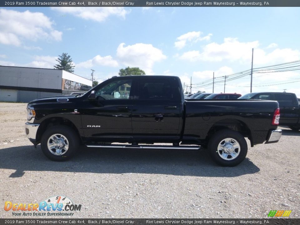2019 Ram 3500 Tradesman Crew Cab 4x4 Black / Black/Diesel Gray Photo #2