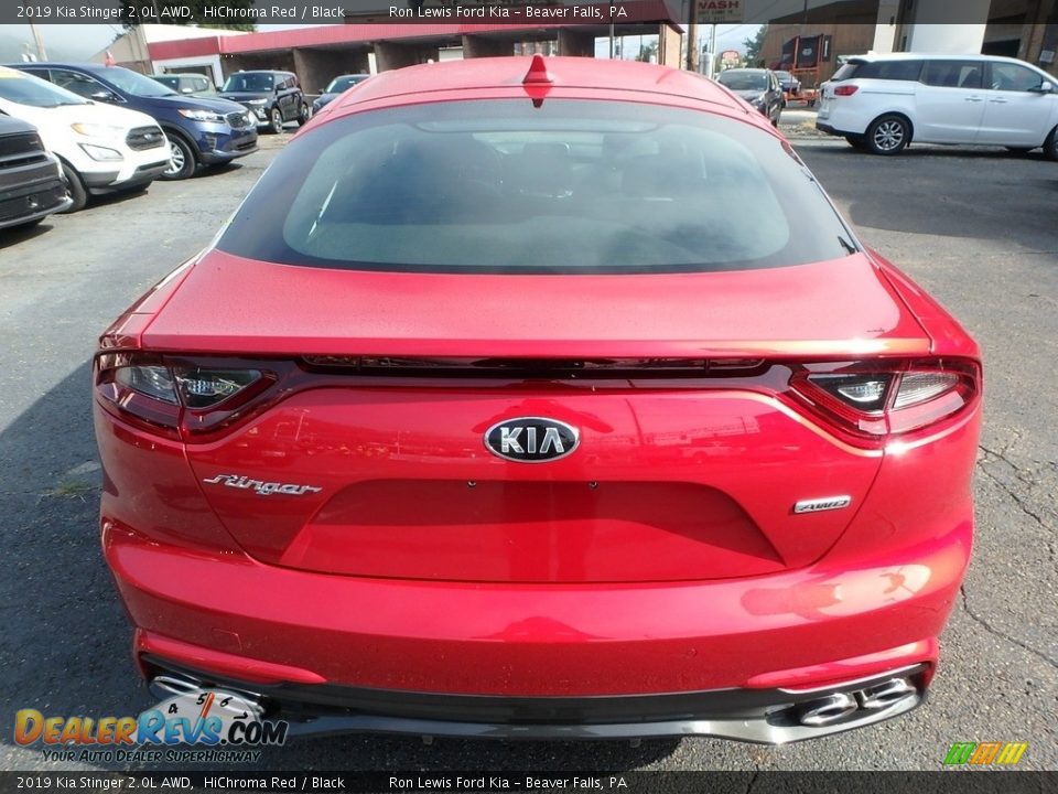 2019 Kia Stinger 2.0L AWD HiChroma Red / Black Photo #3