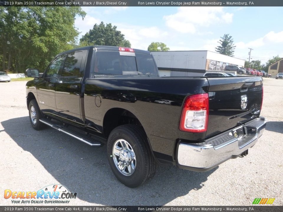 2019 Ram 3500 Tradesman Crew Cab 4x4 Black / Black/Diesel Gray Photo #3