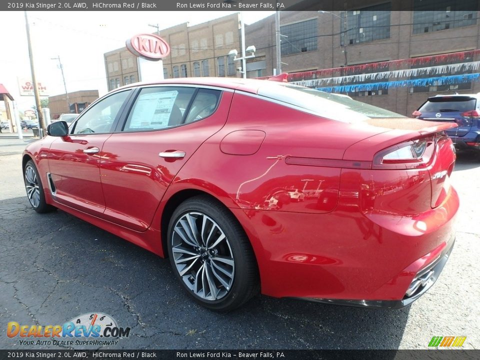 2019 Kia Stinger 2.0L AWD HiChroma Red / Black Photo #5